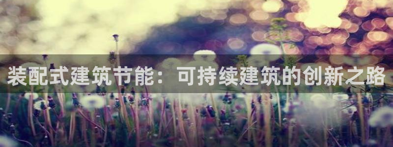 e尊国际可靠吗：装配式建筑节能：可持续建筑的创新之路