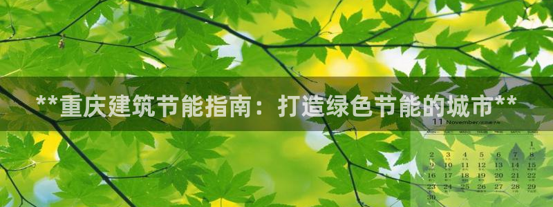 e尊国际app：**重庆建筑节能指南：打造绿色节能的城市**
