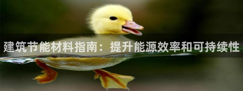 尊亿游戏国际官网：建筑节能材料指南：提升能源效率和可持续性