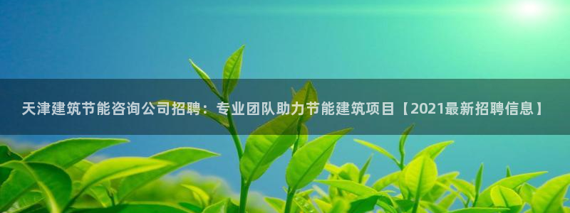 e尊国际平台：天津建筑节能咨询公司招聘：专业团队助力节能建筑项目【2021最新招聘信息】